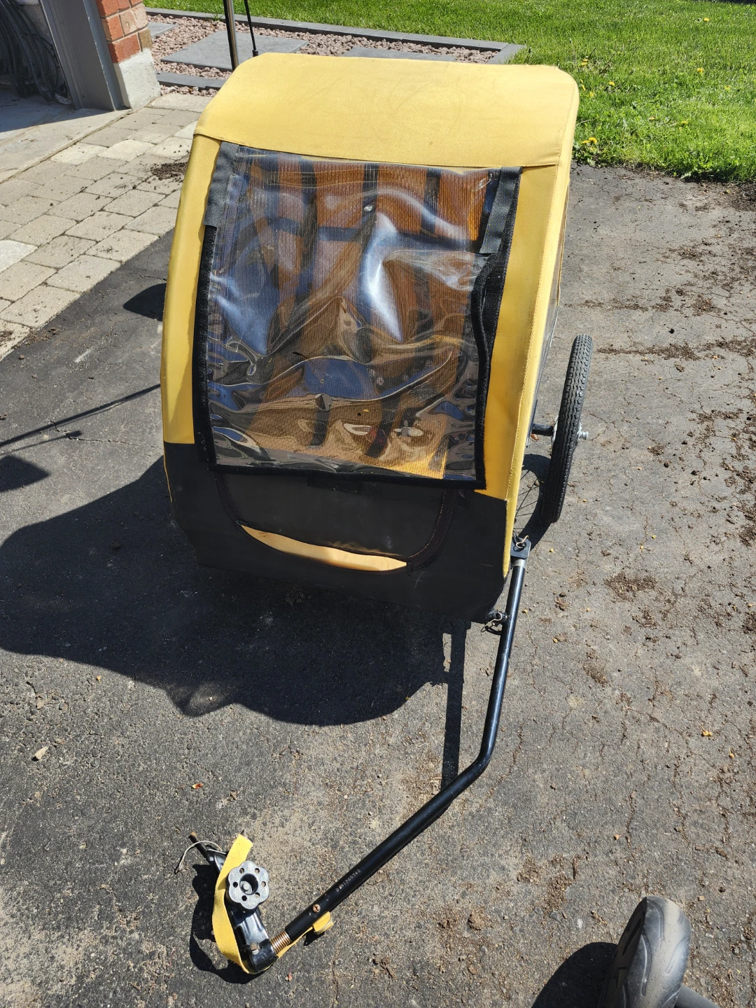 Yellow Child Bike Trailer