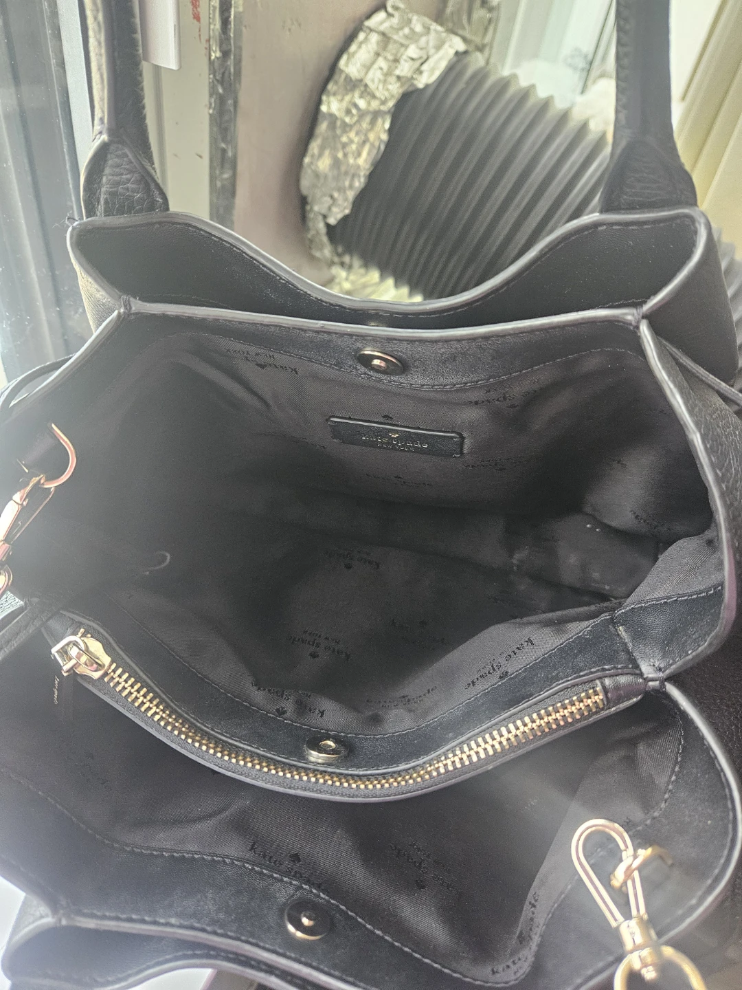 Kate Spade New York Black Leather Satchel Handbag - photo 3