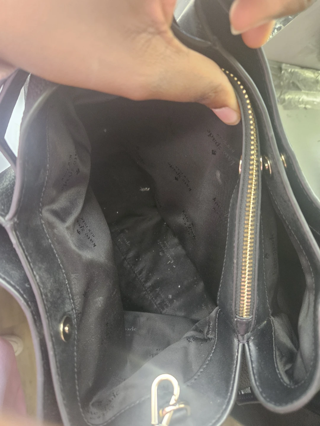 Kate Spade New York Black Leather Satchel Handbag - photo 4