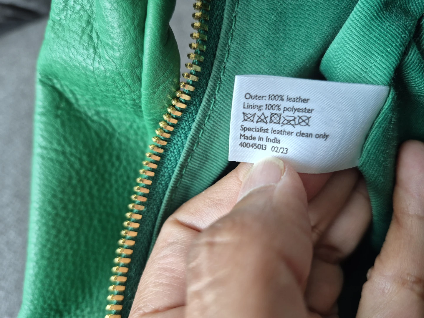 John Lewis Green Leather Shoulder Bag - photo 5