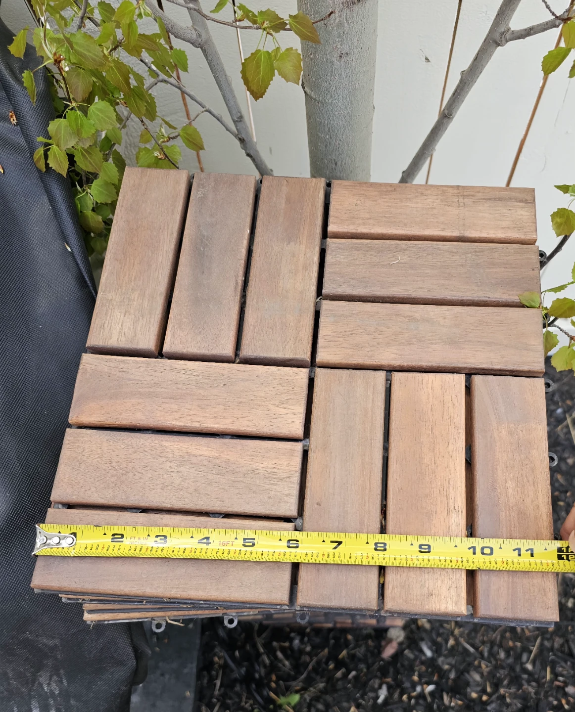 90 Interlocking Wooden Deck Tiles - photo 2