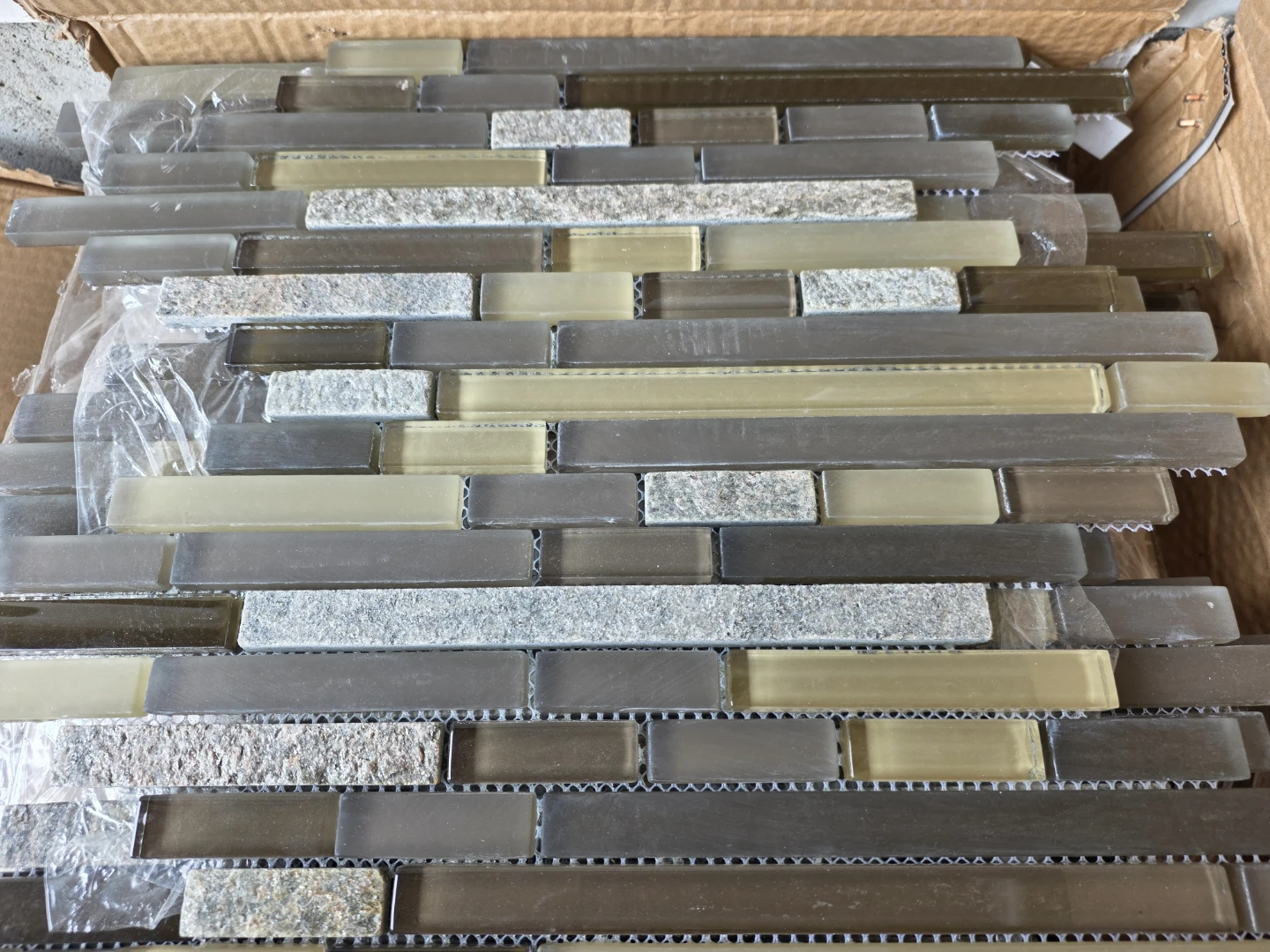 Glass and Stone Mosaic Tile Sheet 12x12