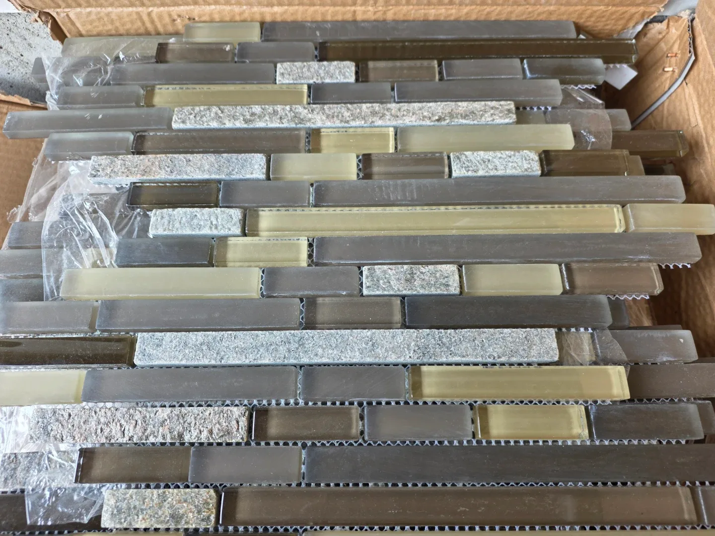 Glass and Stone Mosaic Tile Sheet 12x12