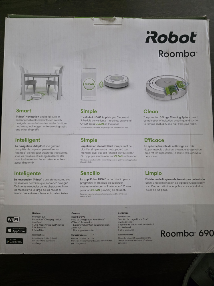iRobot Roomba 690 Vacuuming Robot - photo 4