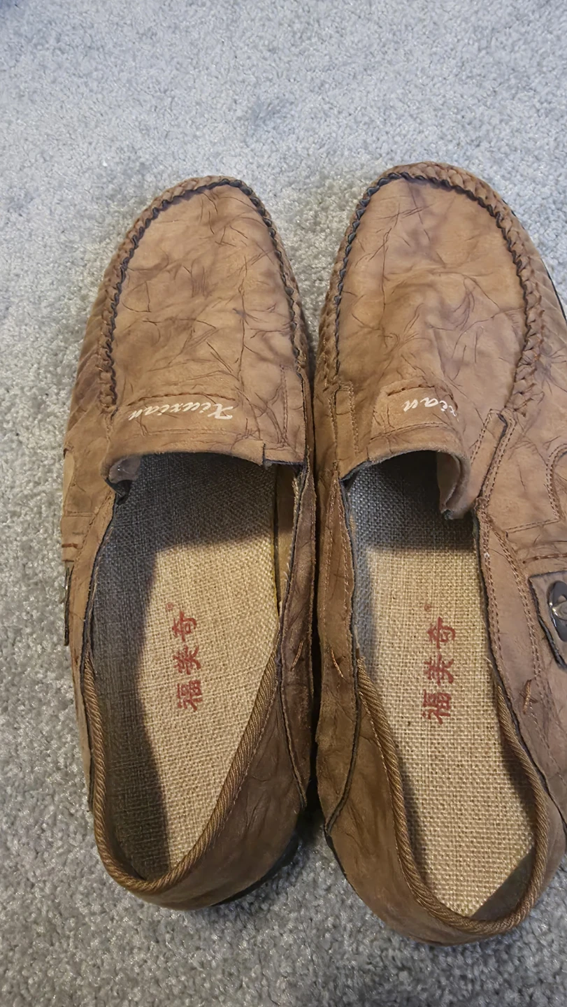 Xiuxian Brown Leather Loafers - photo 2