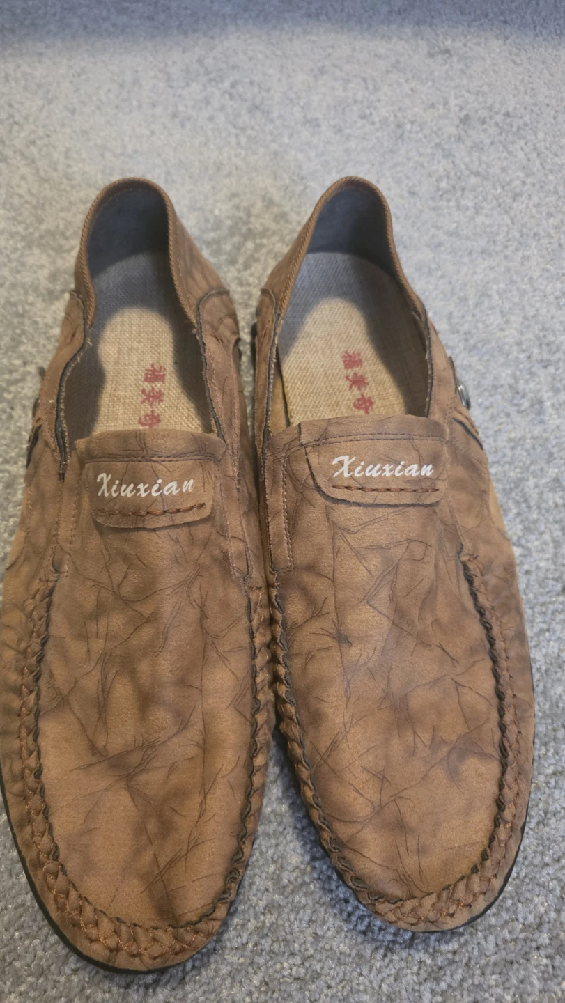 Xiuxian Brown Leather Loafers - photo 3