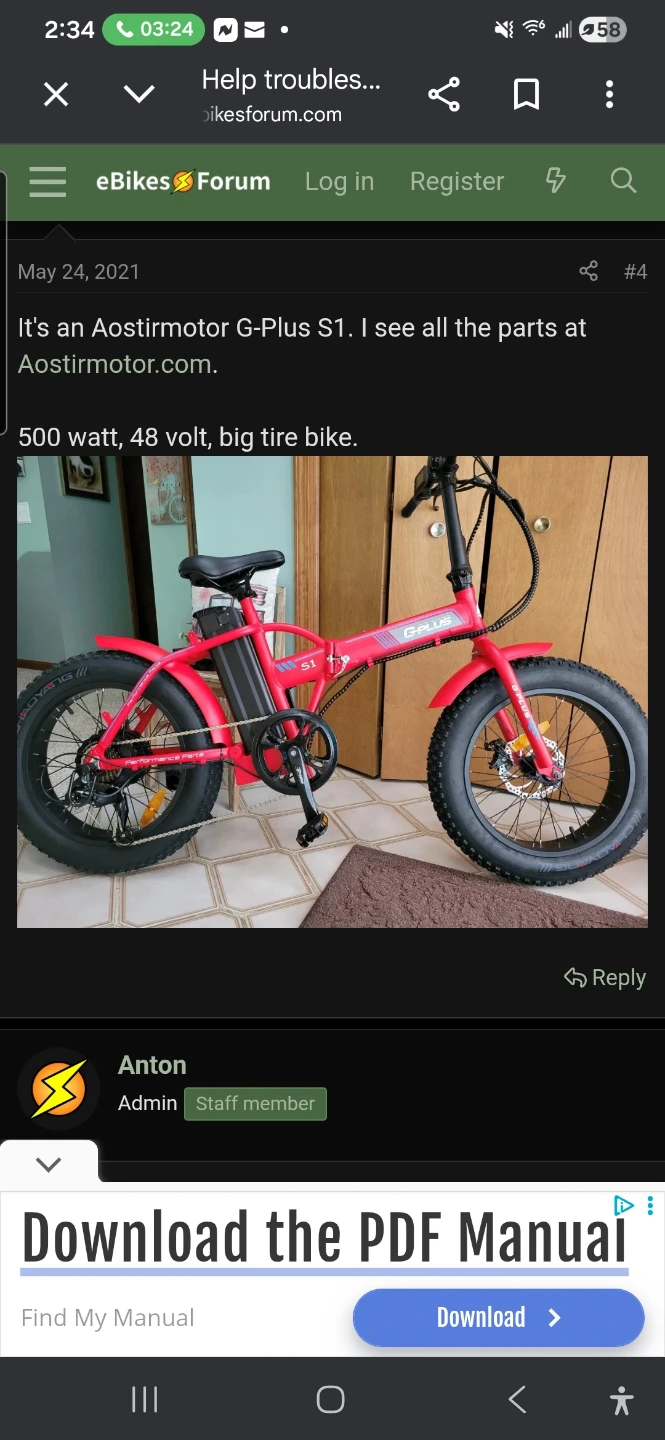 Aostirmotor G-Plus S1 Electric Bike