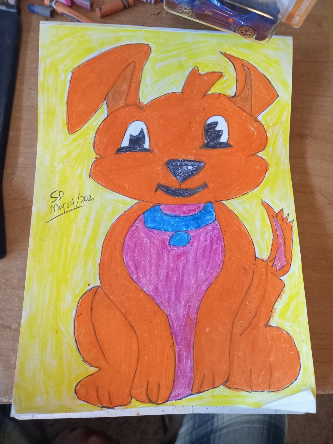 DOG WITH YELLOW BACKGROUND CARTOONBY SHERWIN - photo 2
