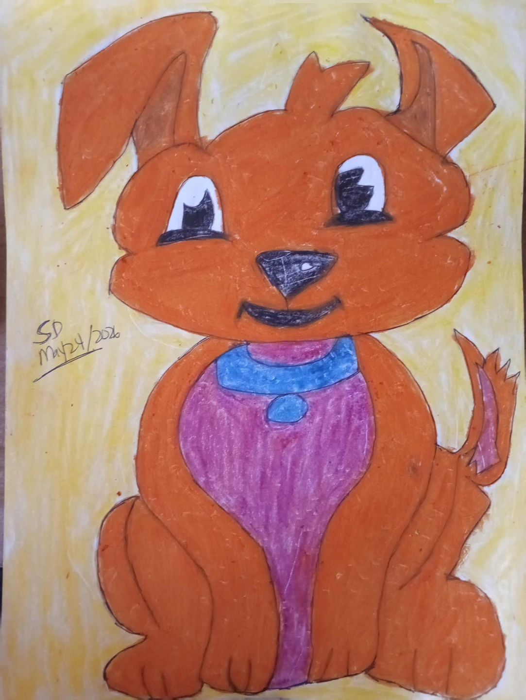DOG WITH YELLOW BACKGROUND CARTOONBY SHERWIN - photo 3