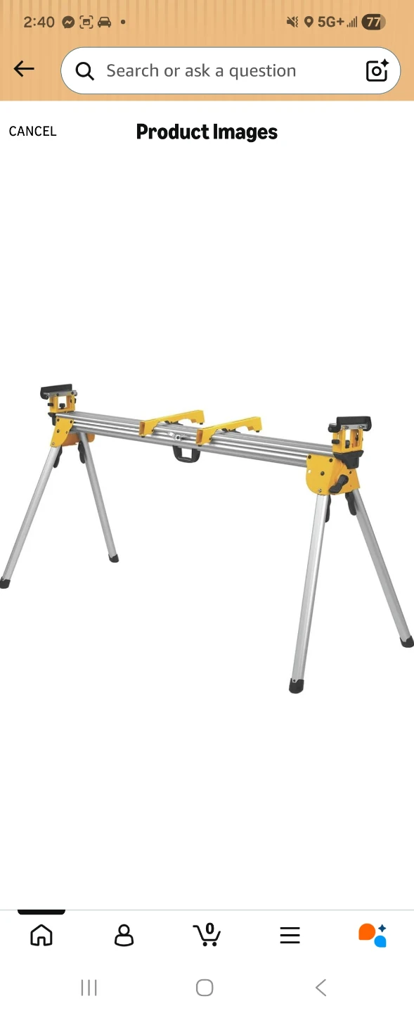 DEWALT Miter Saw Stand, Heavy Duty, Aluminum (DWX723) $250