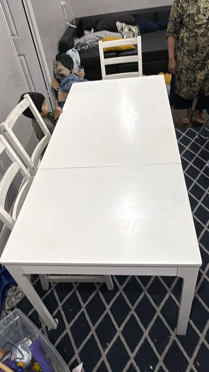 IKEA VIHALS Extendable Table and Chairs Set