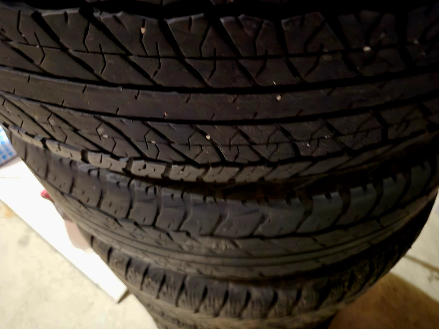 Good Set of 3 Dunlop Tires Size 225 60 R18 M+S *REAL DEAL*