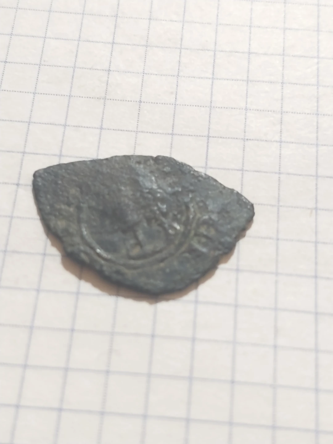 1355-1377 Antique Coin Fragment