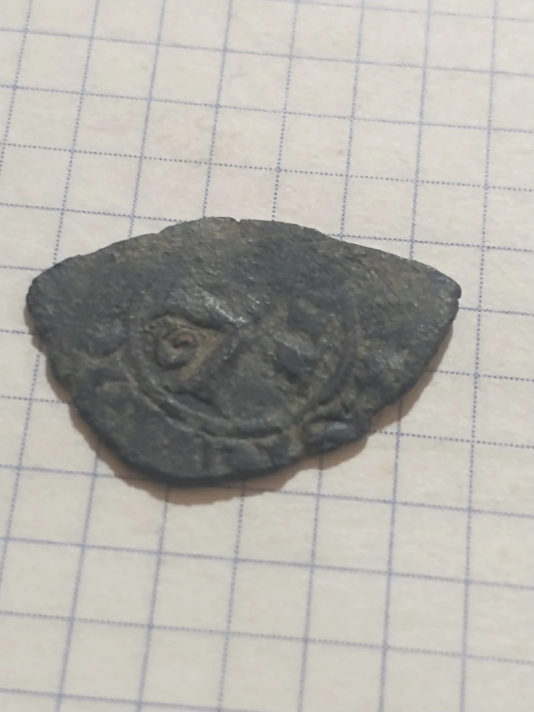 1355-1377 Antique Coin Fragment - photo 4