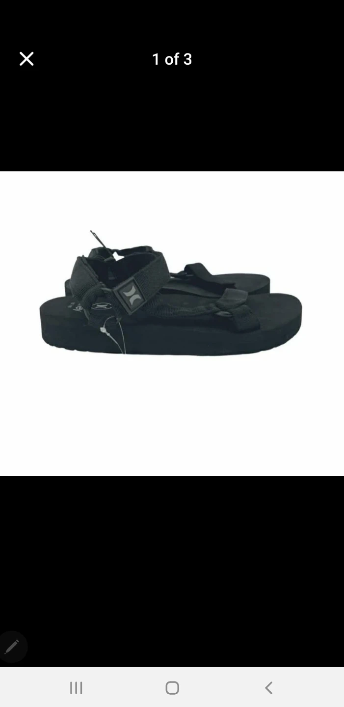 Brand new Hurley W Sandals Black Size 8 - photo 2
