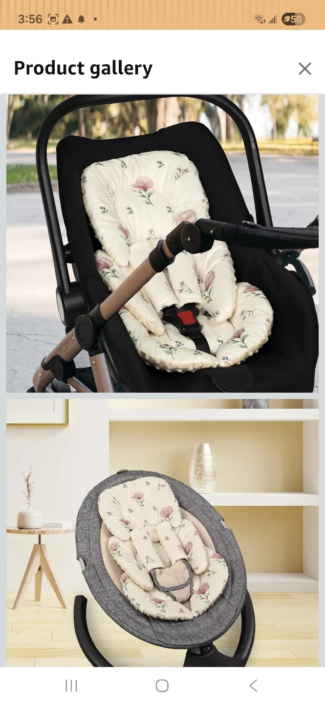 Baby Stroller/Car Seat Padded Liner - photo 4