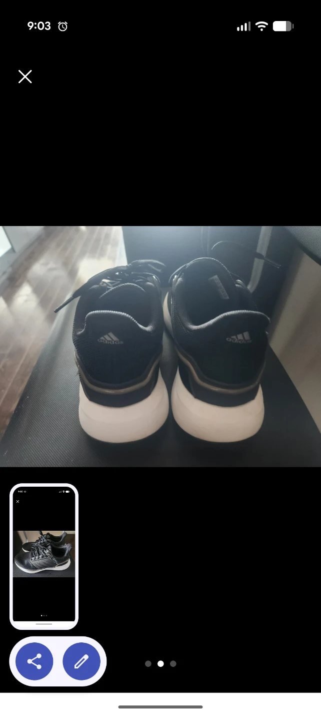 Adidas Black Running Shoes - photo 2