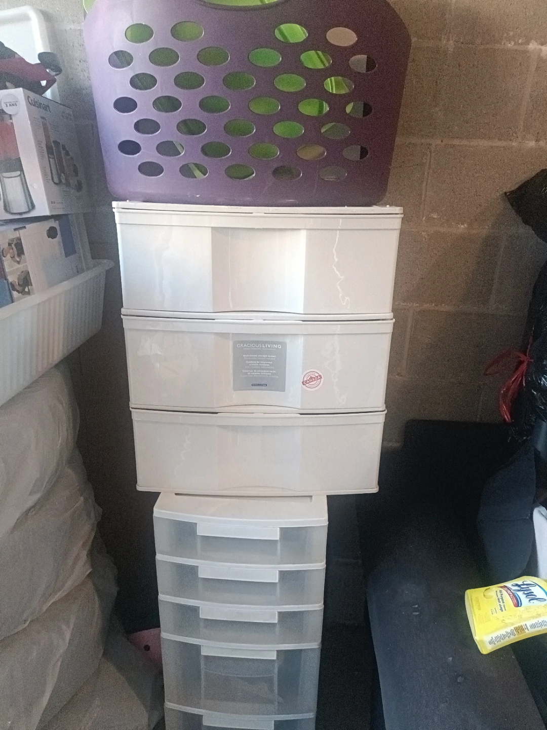 Storage System & Mainstays Laundry Basket