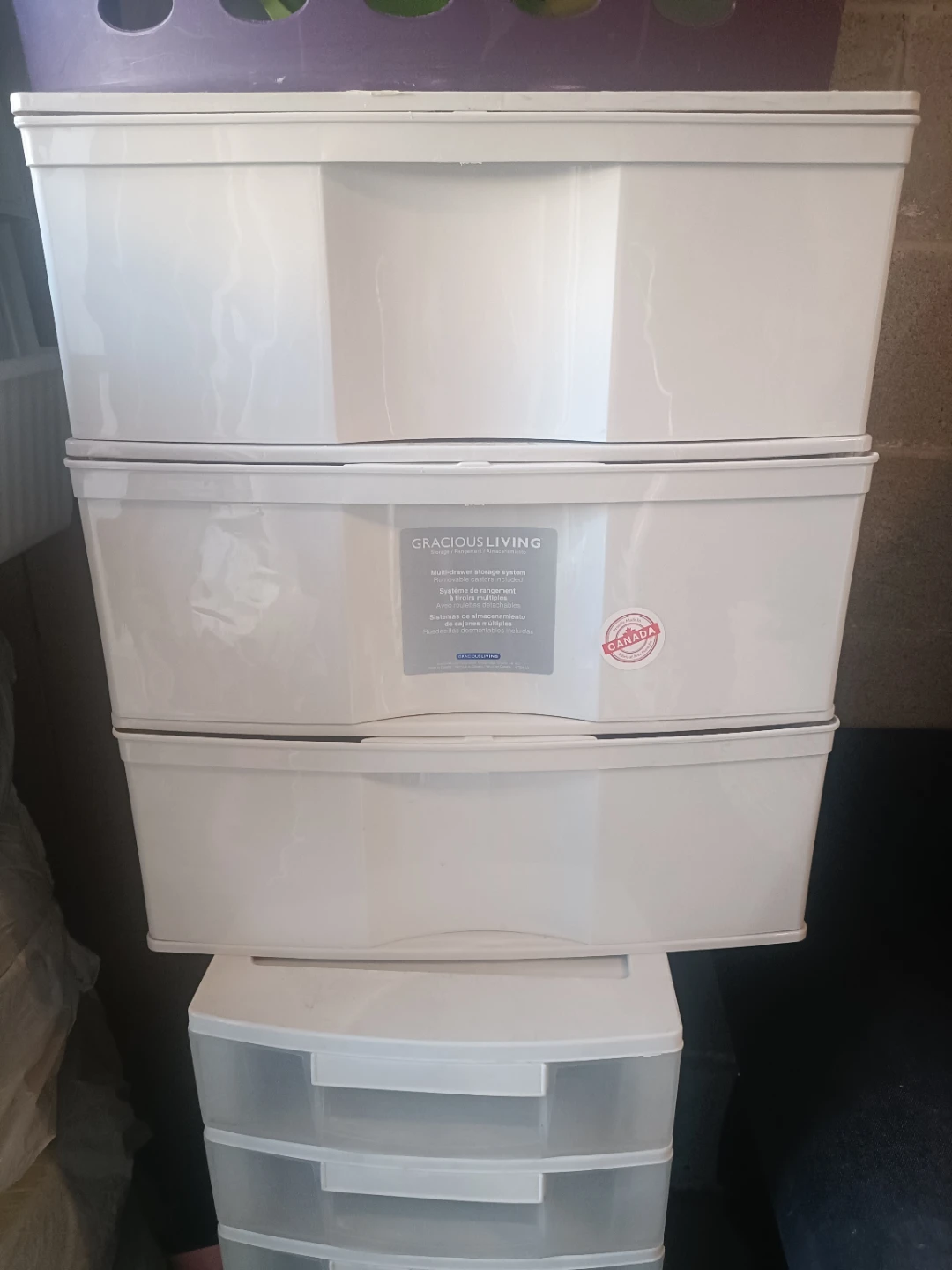Storage System & Mainstays Laundry Basket - photo 2