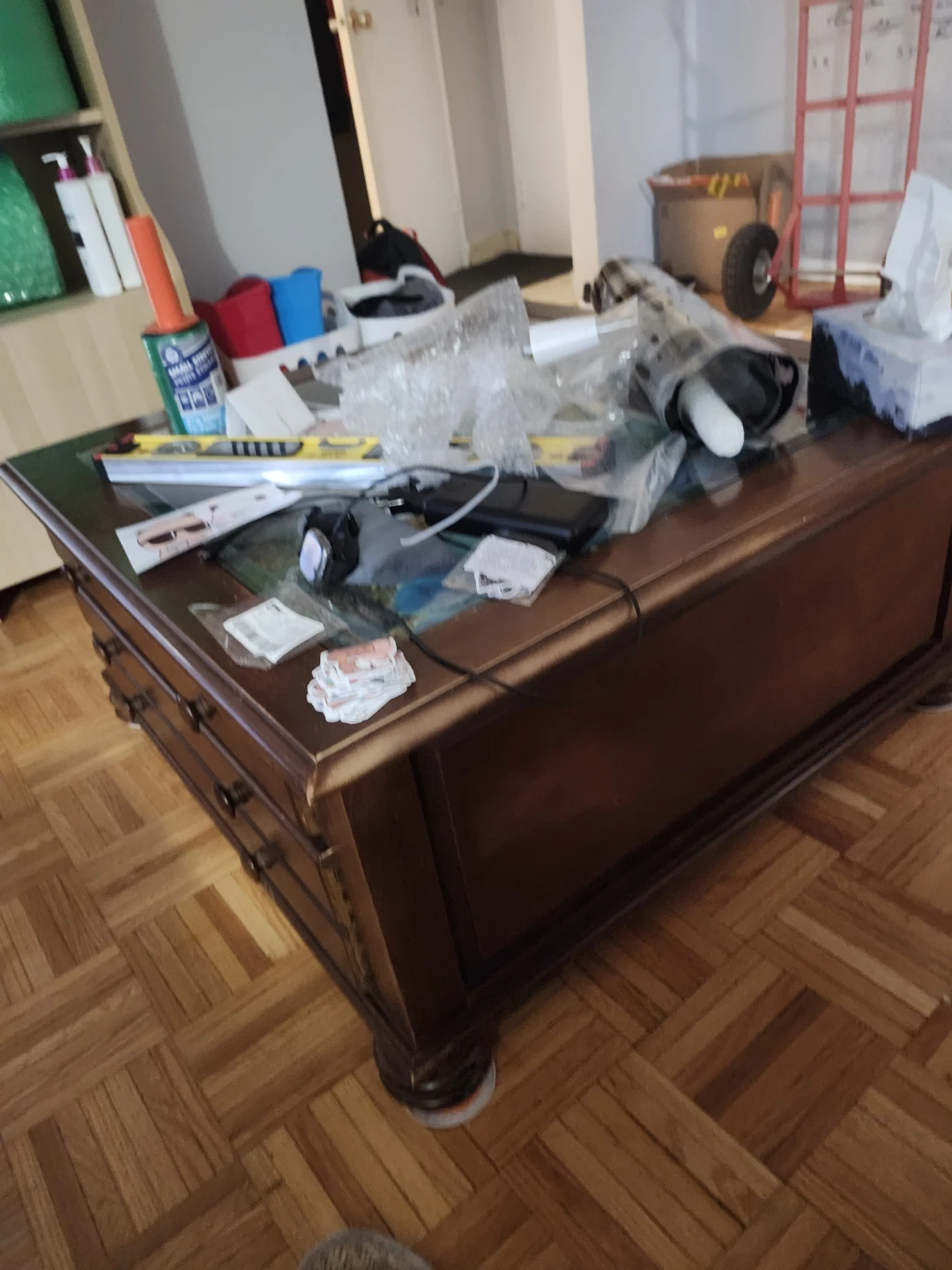Wooden Coffee Table with Storage - photo 2