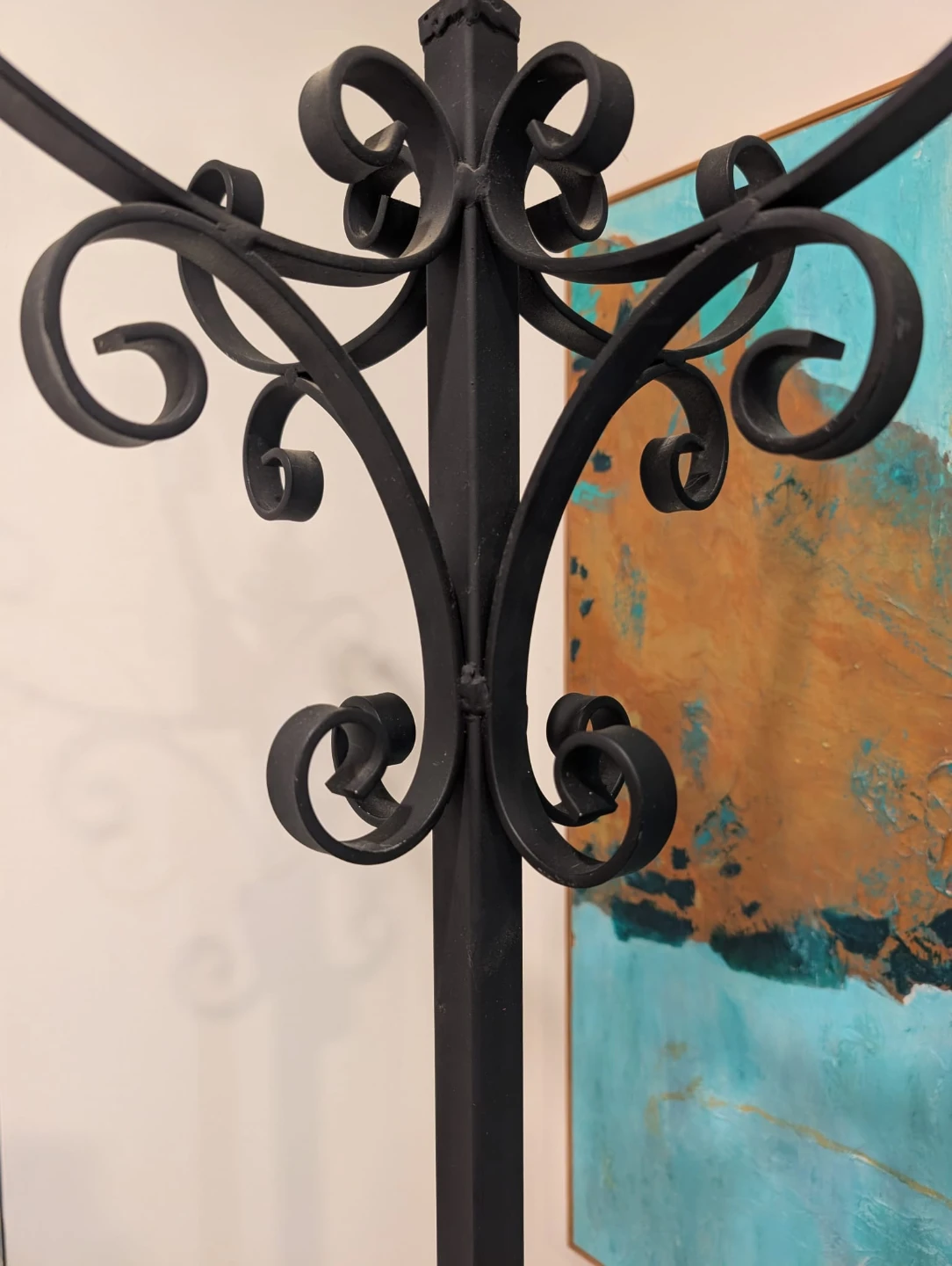 Wrought iron Coat Rack Heavy - photo 5