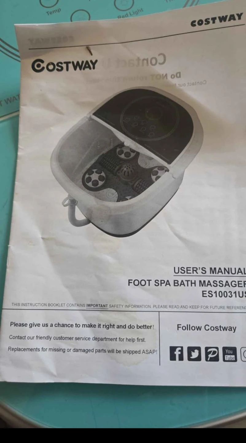 Costway Foot Spa Bath Massager - photo 2