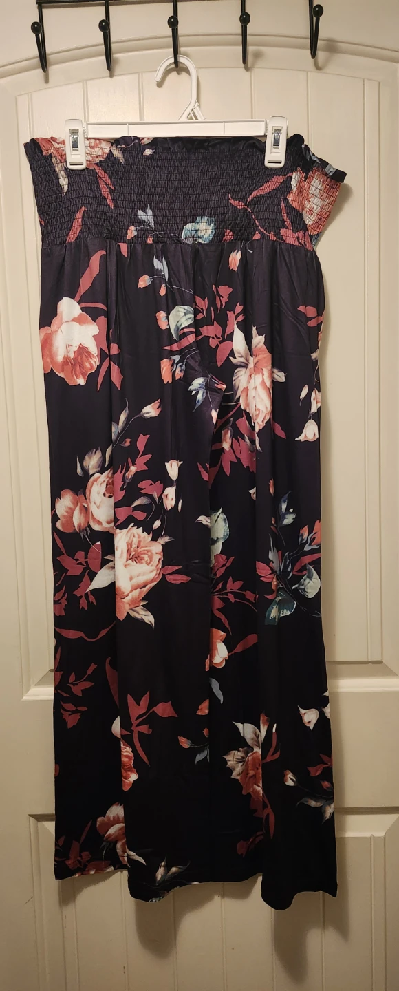 Floral Smocked Waist Wide Leg Pants - photo 3