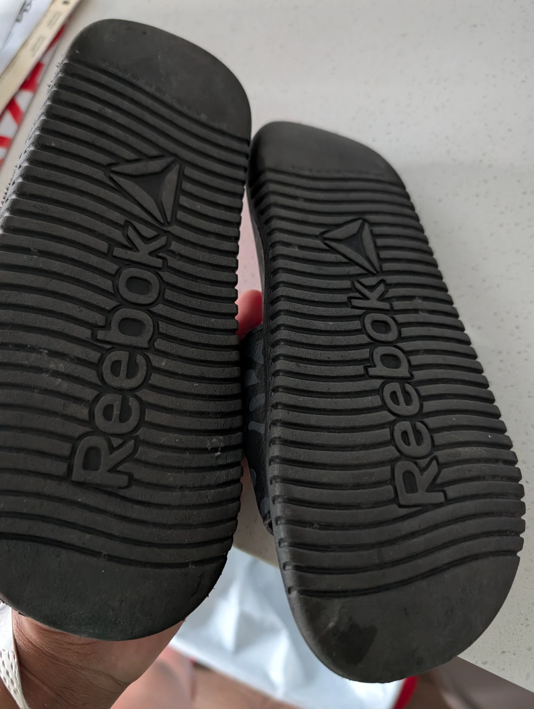 Reebok Slides Sandals - Black/Red Camo - photo 2