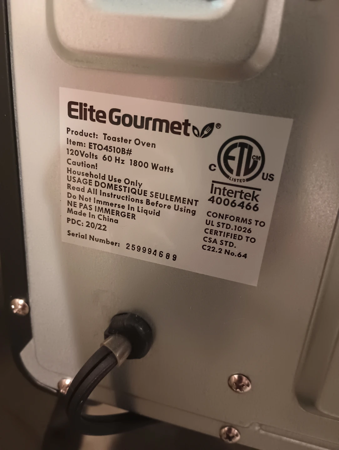 New Elite Gourmet Toaster Oven - photo 4