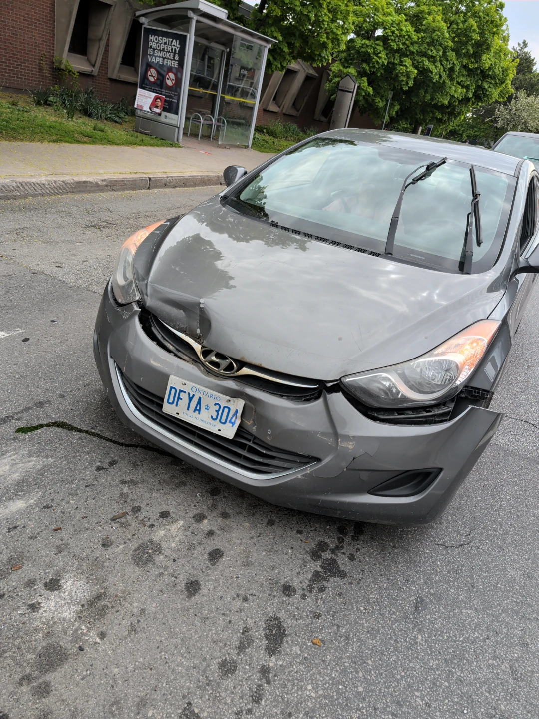 Grey Hyundai Elantra Sedan