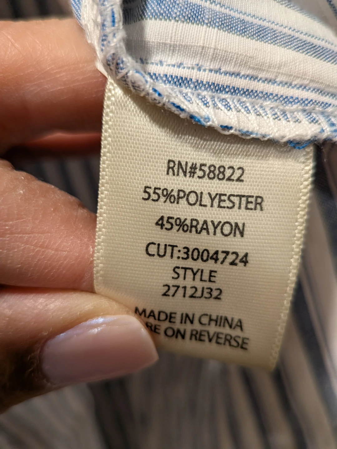 Max Studio Blue Striped Button-Up Shirt - Size S - photo 4
