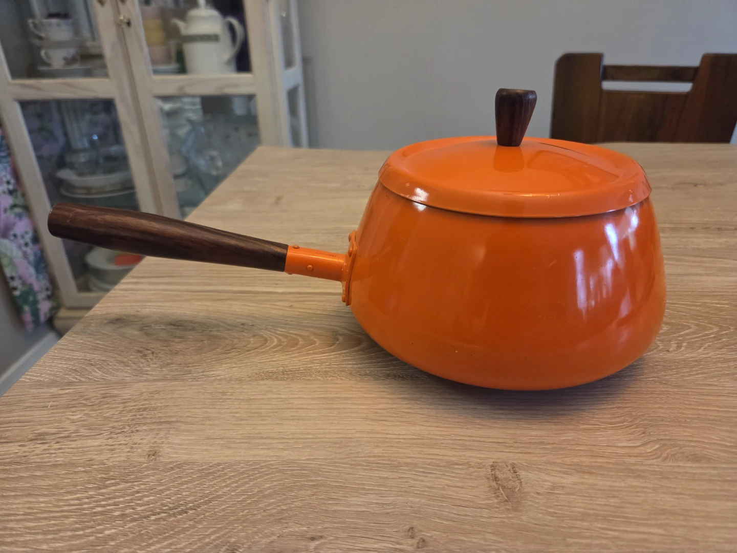 Orange Fondue Set with 6 Forks - photo 3