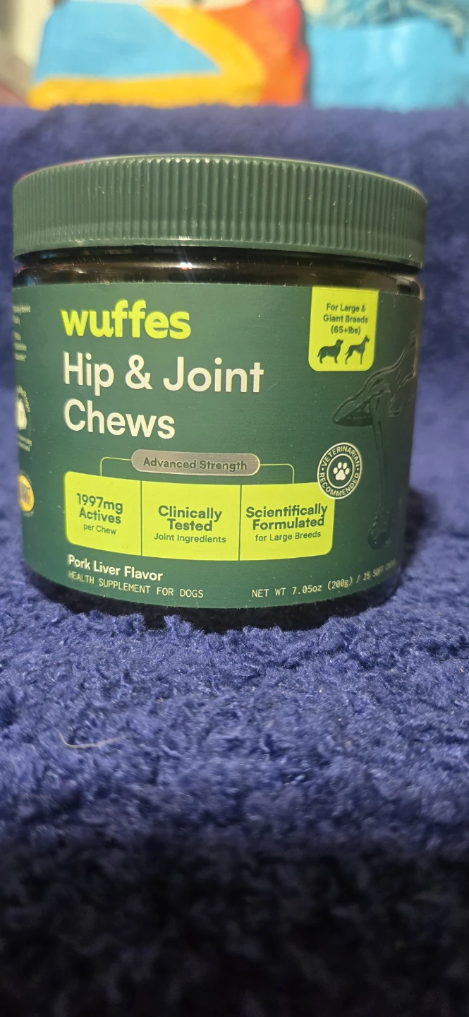 Wüffes Hip & Joint Chews Advanced Strength Pork Liver Flavor