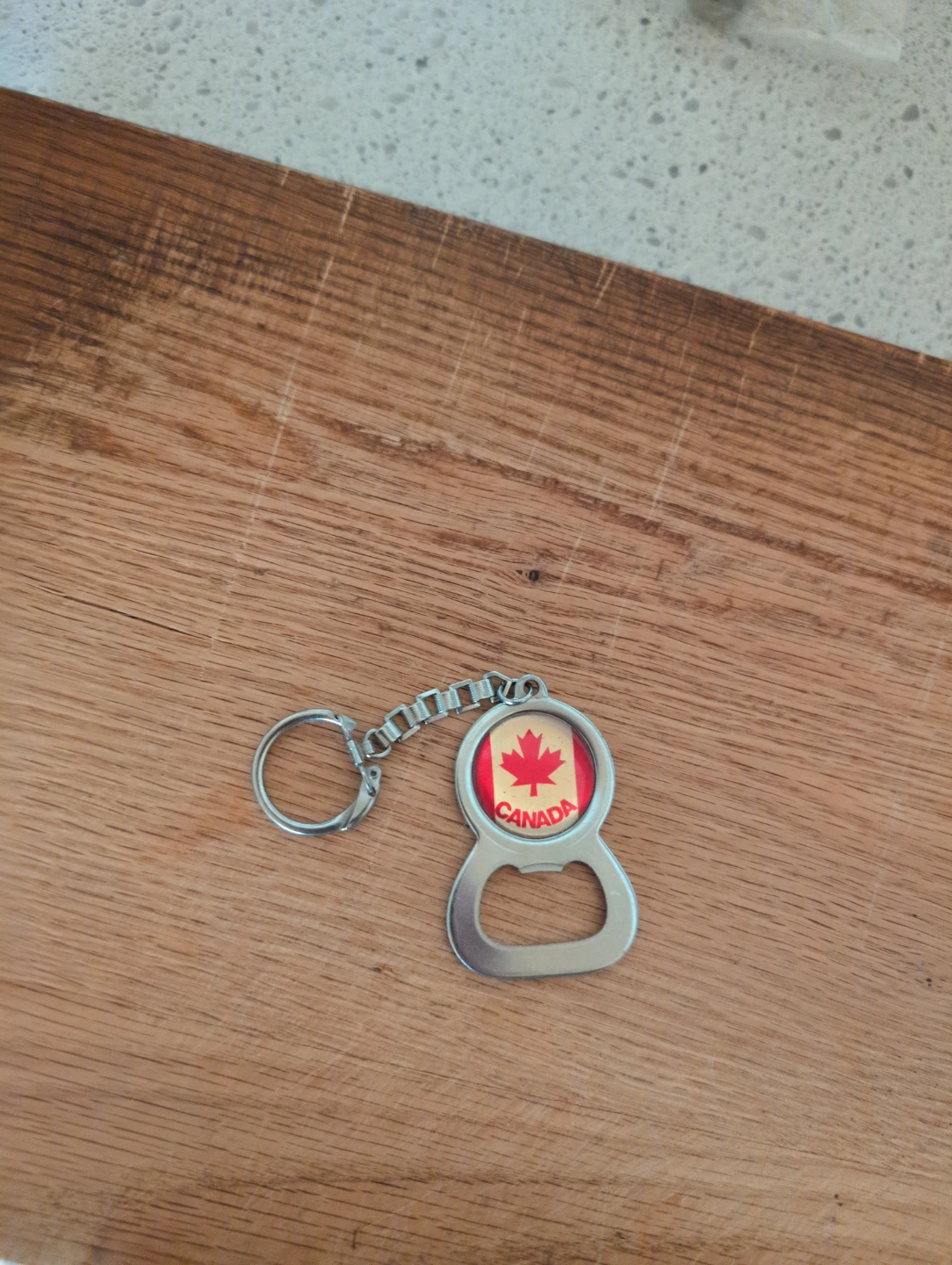 Canada Maple Leaf Keychain Bottle Opener