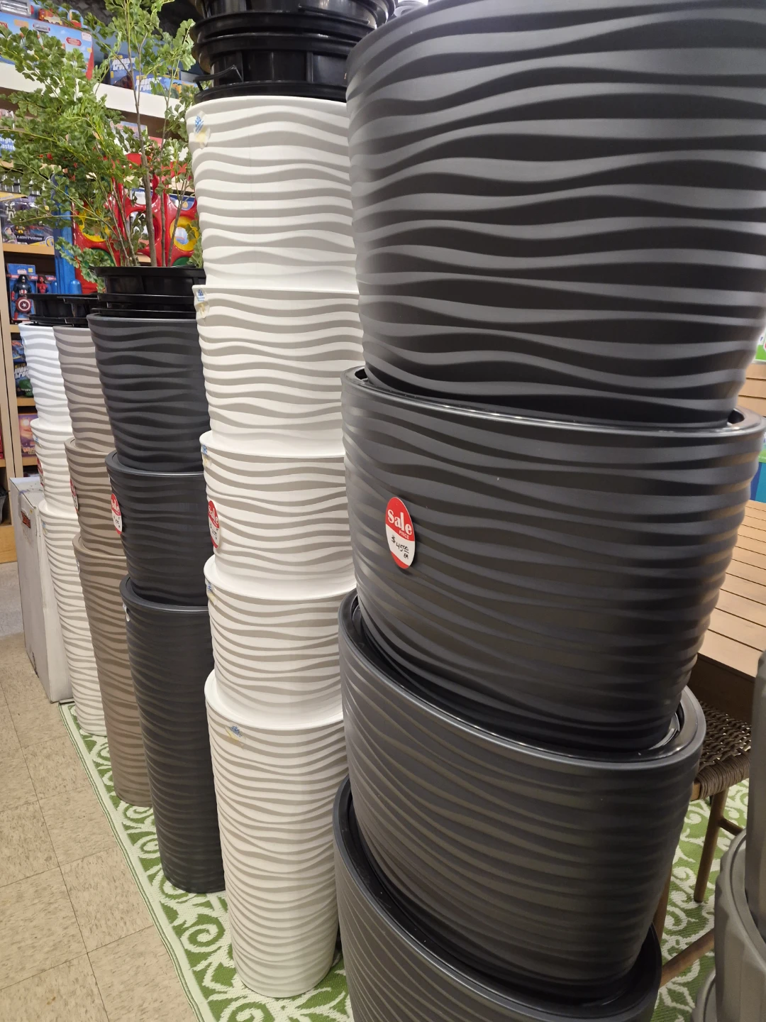 New Modern Textured Planters - Various Sizes great prices