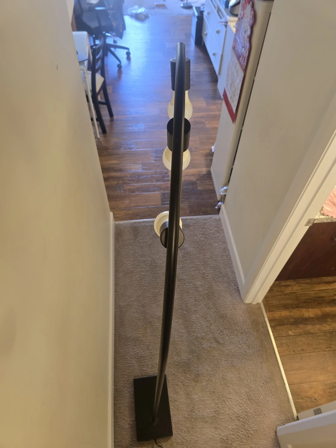 Globe Electric Winslow 70" 3-Light Metal  Floor Lamp, Black - photo 5