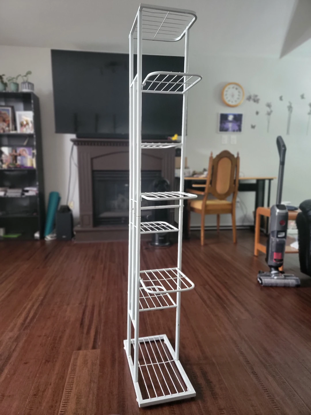 White Metal Multi-Tier Plant Stand