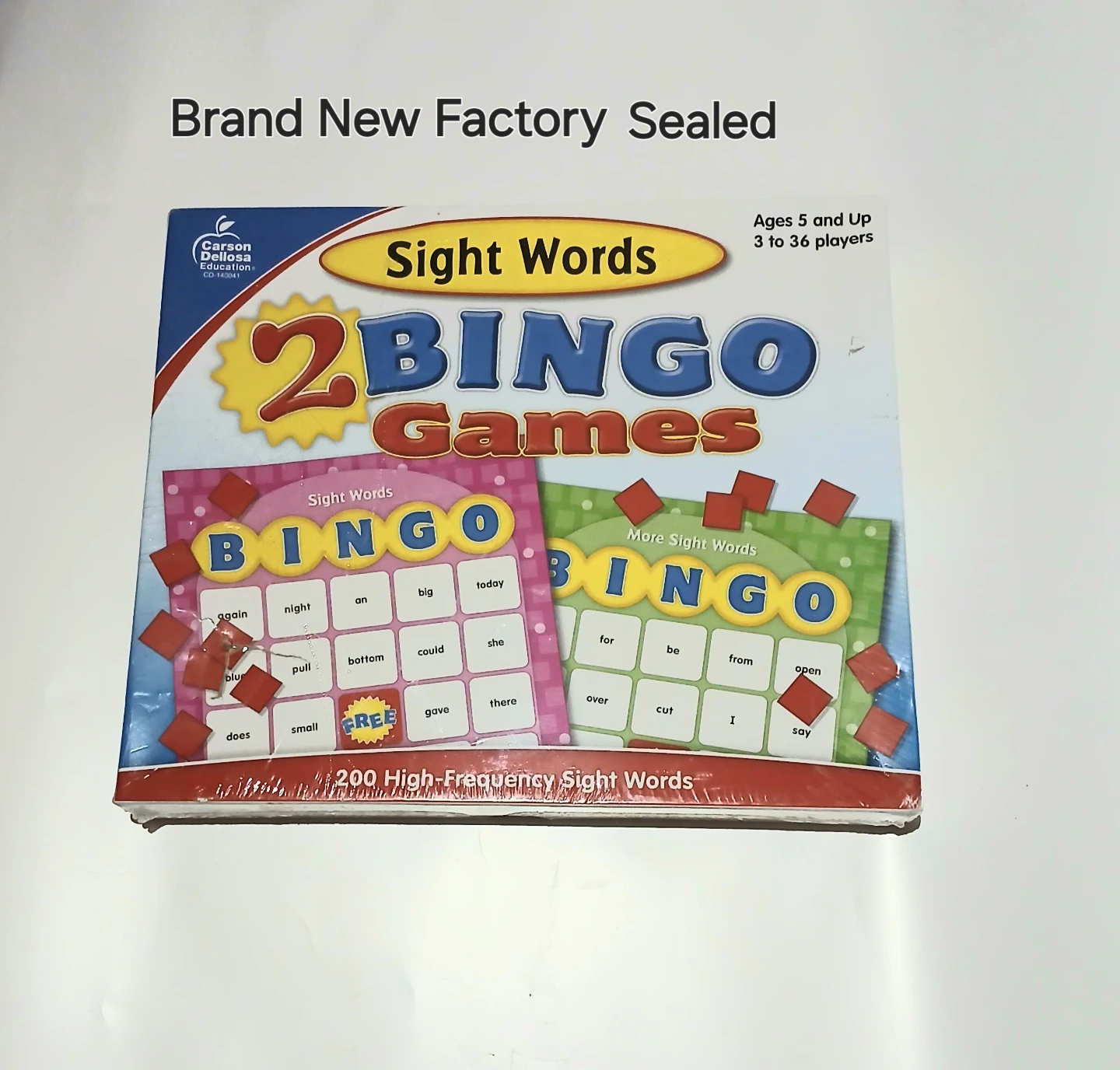 Carson Dellosa Education 2 BINGO Games Sight Words