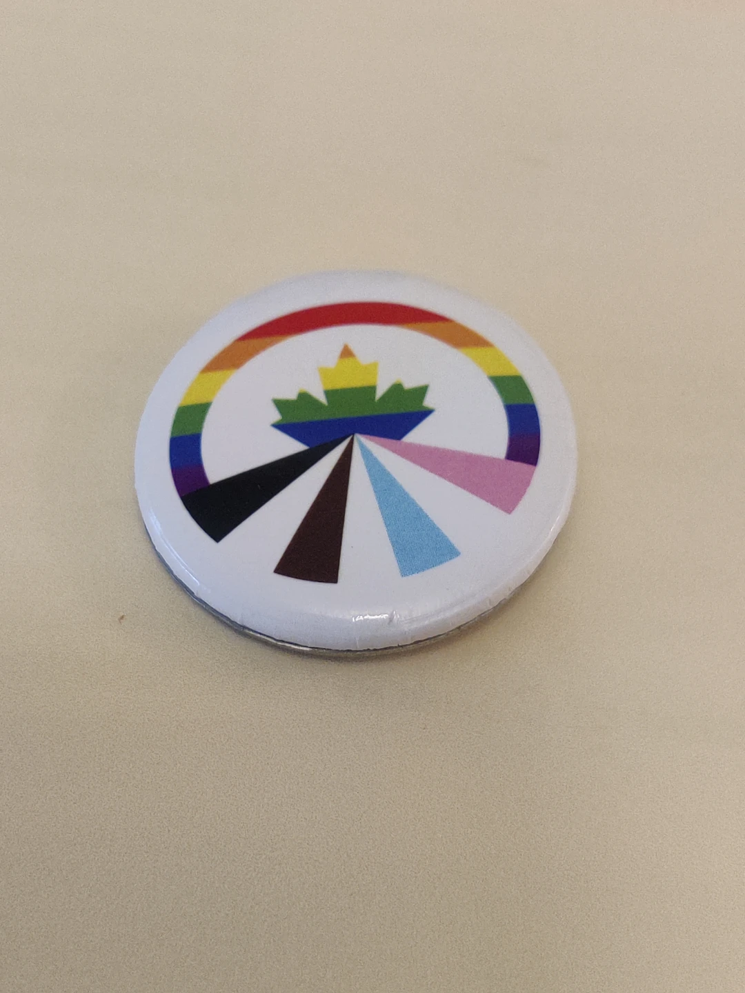 Pride Maple Leaf Pin