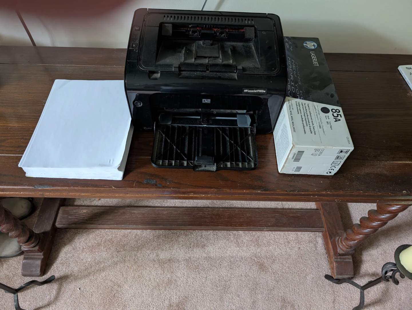 HP LaserJet Pro P1102w Printer with Toner