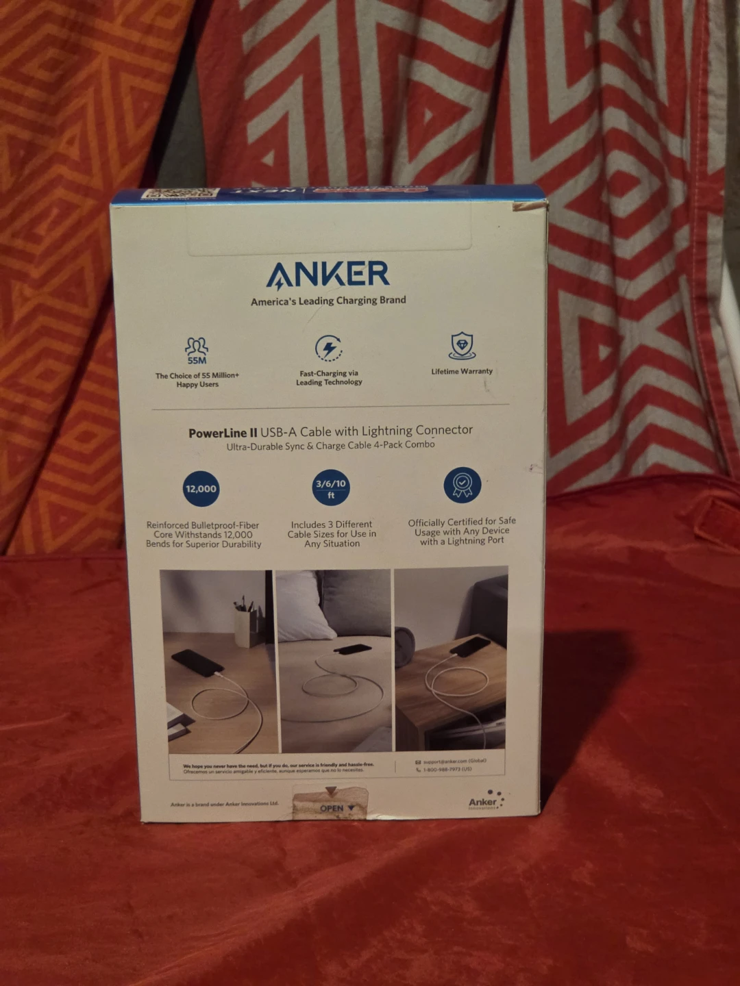 Anker PowerLine II USB-A to Lightning Cable 4-Pack - photo 3