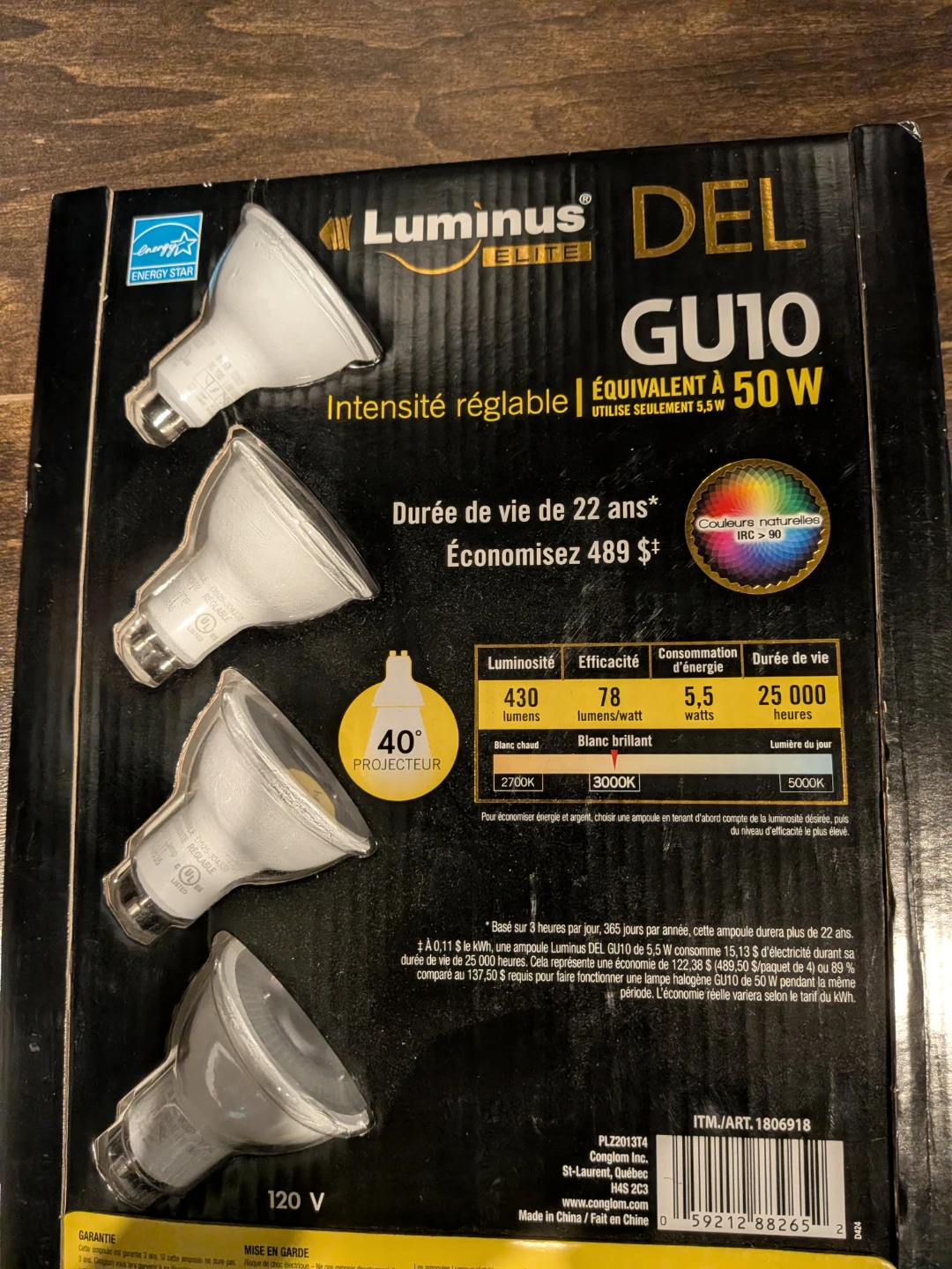 Luminus Elite GU10 LED Light Bulbs (4 Pack) - photo 2