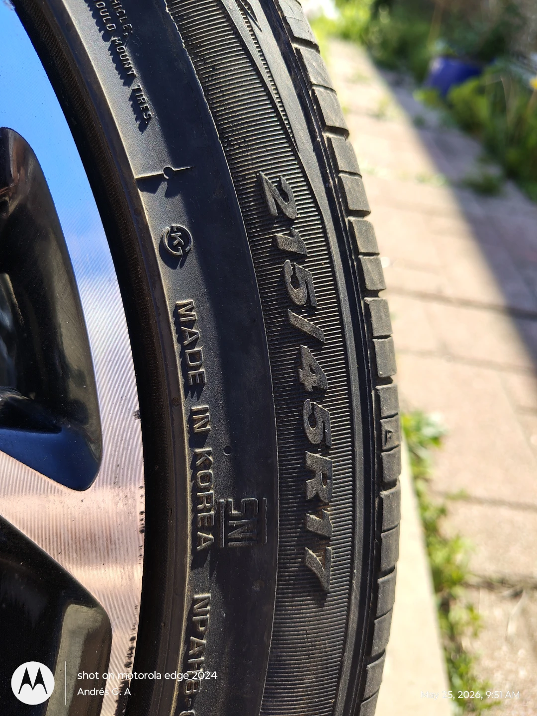 215/45R17 Tires with Rims