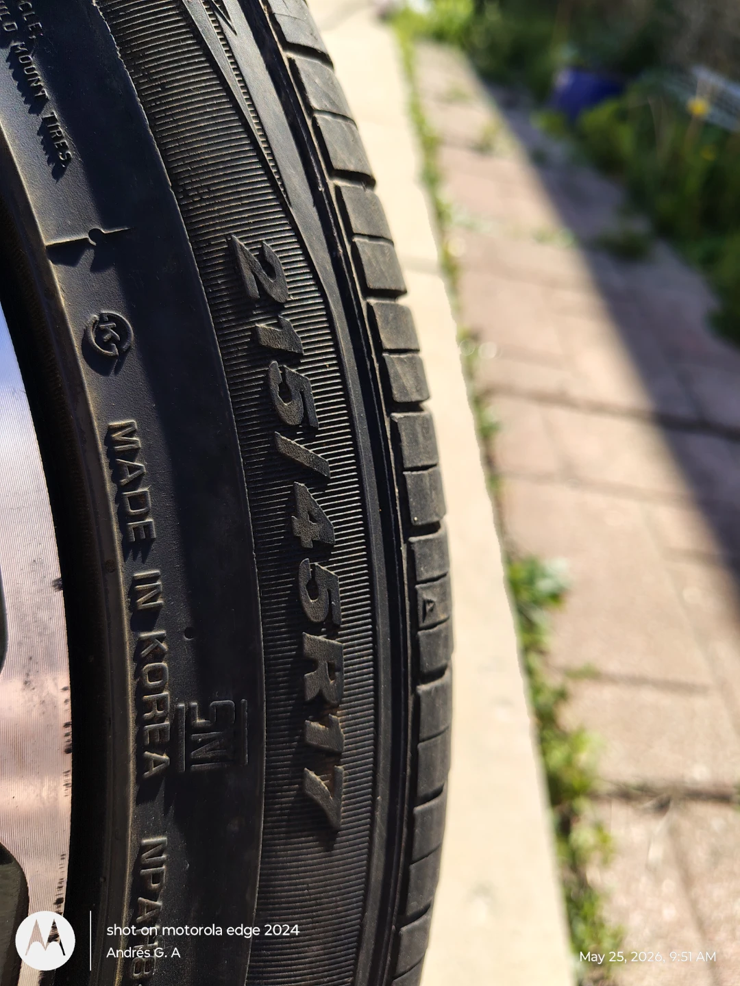 215/45R17 Tires with Rims - photo 2