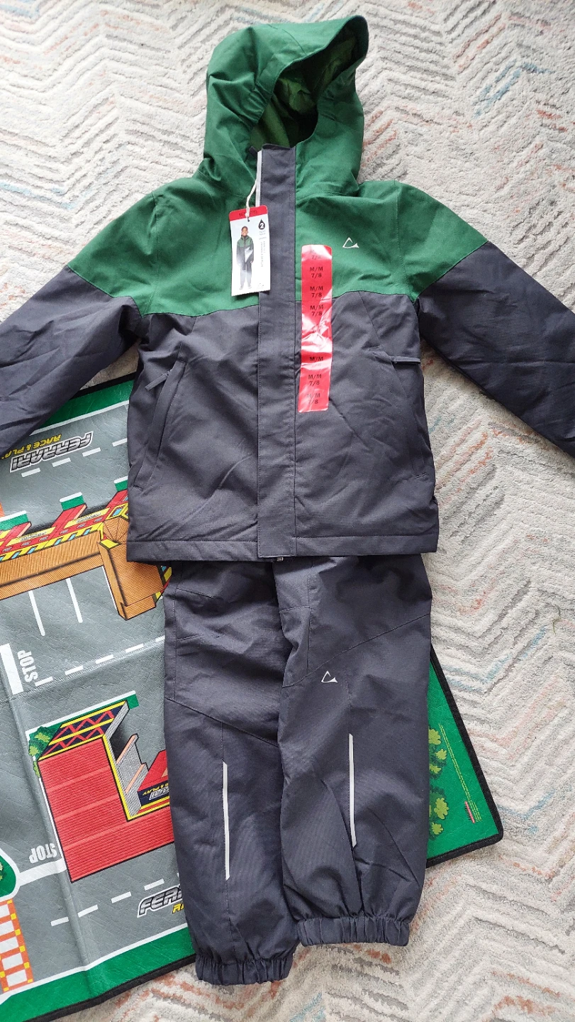 Mountain Warehouse Ski Suit - Green/Grey, Size M/M 7/8