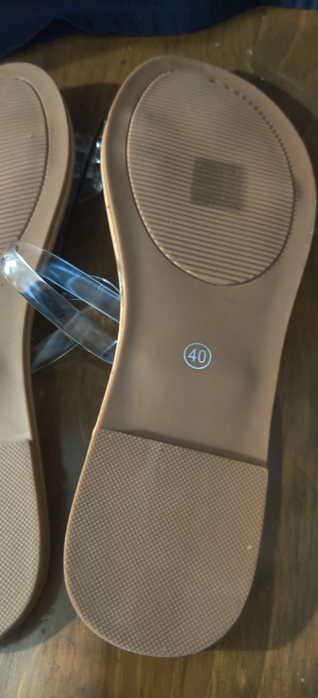 StyleLoop Women's Clear Strap Sandals - Size 40 - photo 4