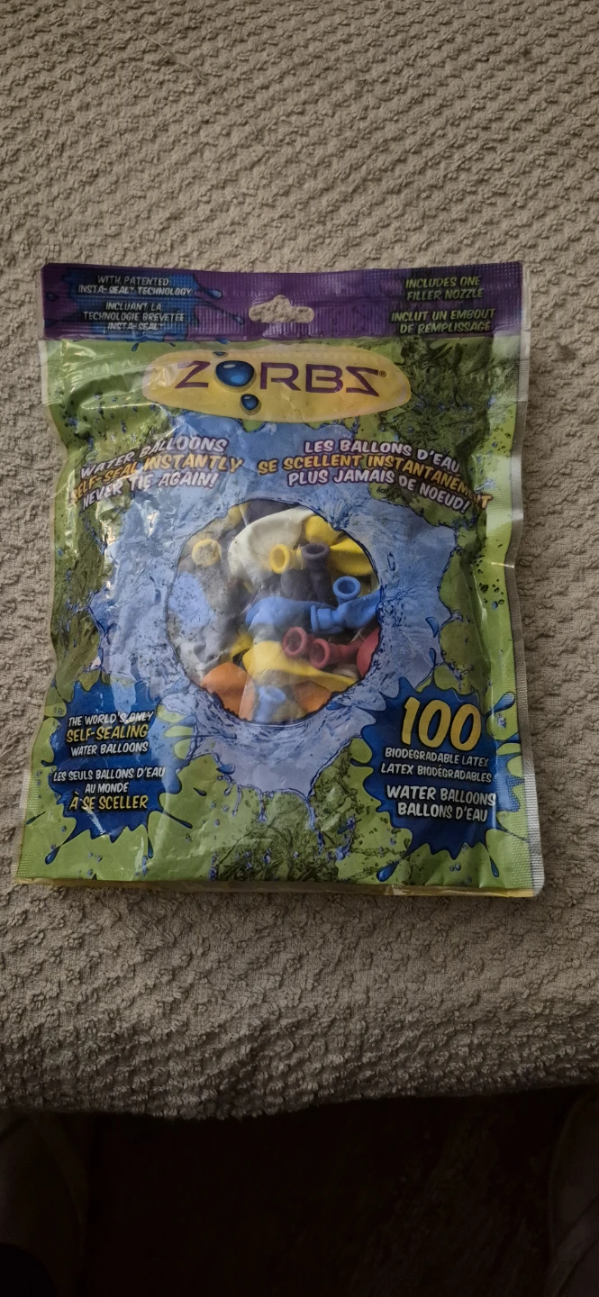 ZORBS 100 Biodegradable Latex Water Balloons