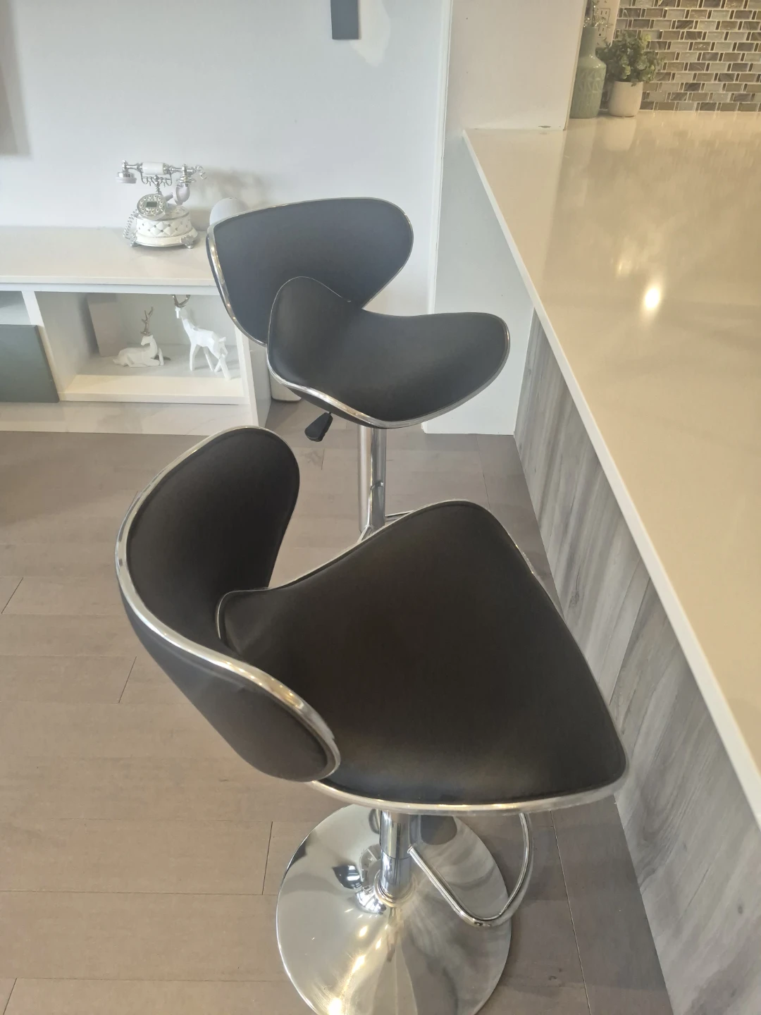 Brand new  - Adjustable Swivel Bar Stools (Set of 2)