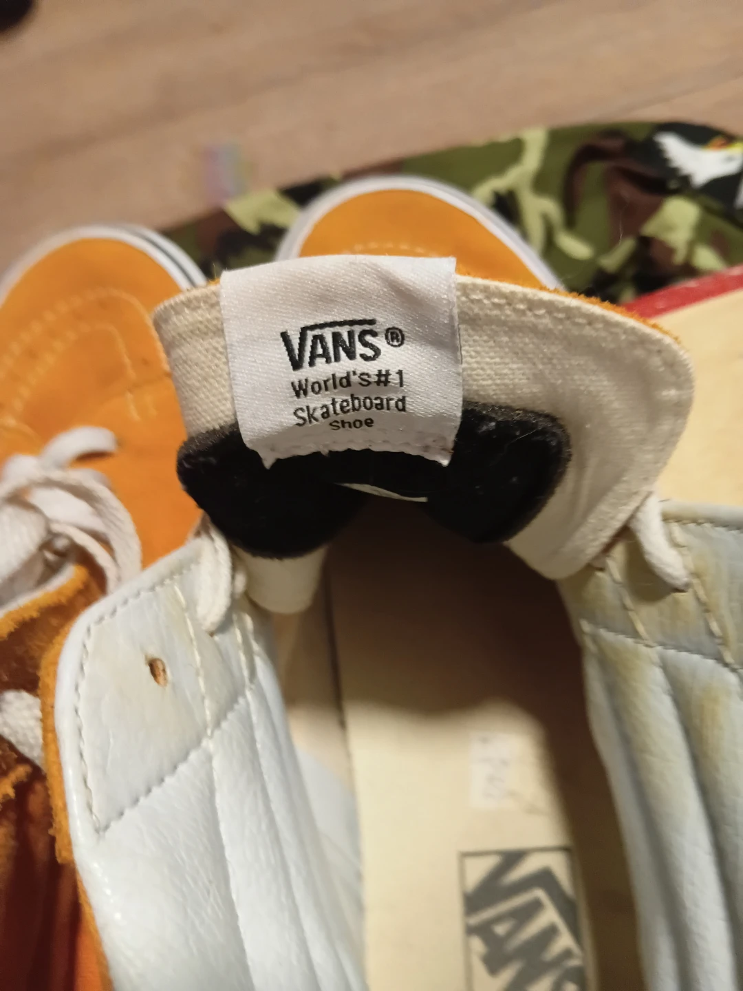 Vans SK8-Hi Orange Suede Skate Shoes - photo 2