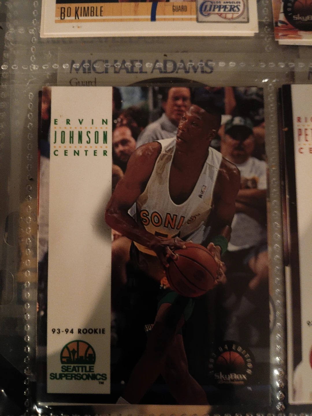 1993-94 SkyBox Ervin Johnson Seattle Supersonics Rookie Card